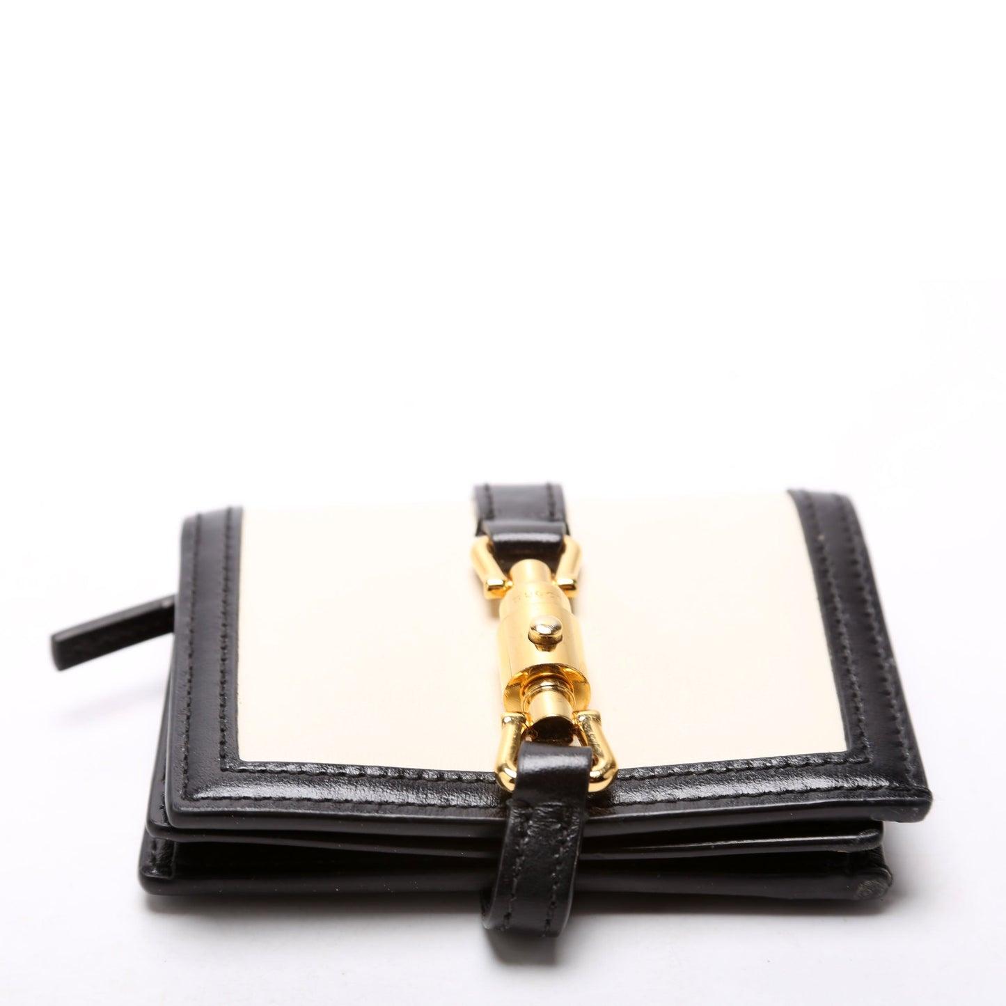 Gucci Leather Jackie Wallet Black/Cream