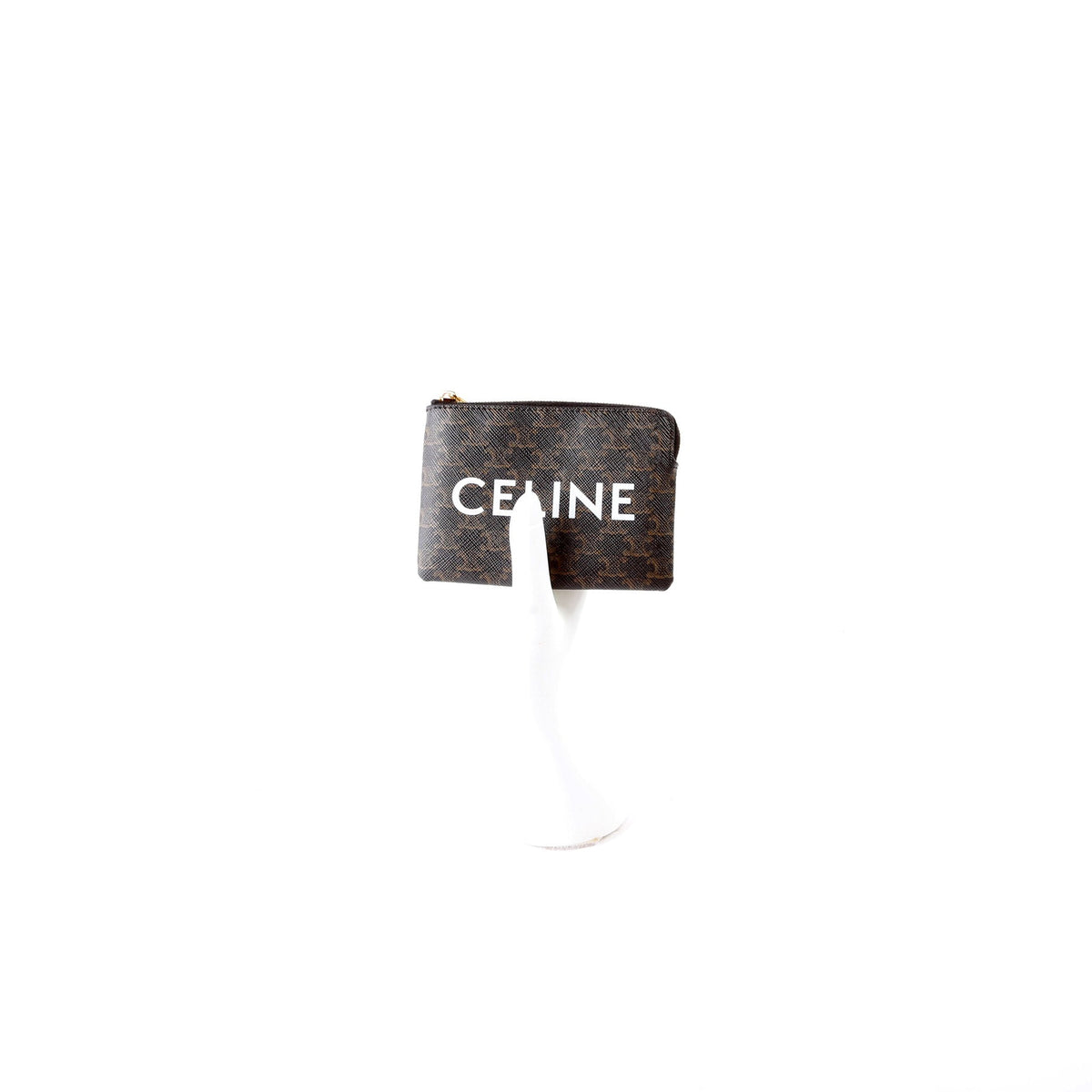 Coin Card Pouch Triomphe Canvas Brown