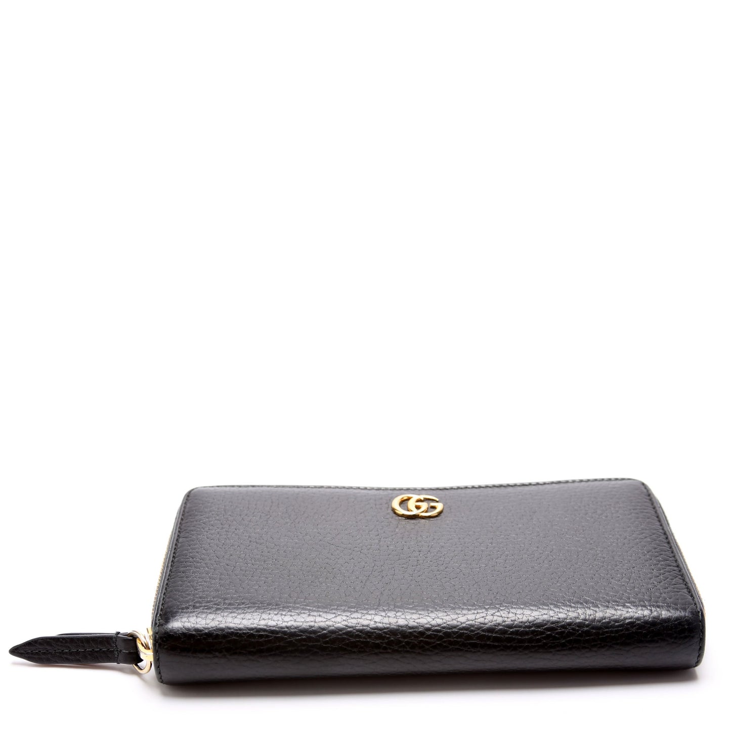 Gucci GG Leather Zip Around Wallet Black
