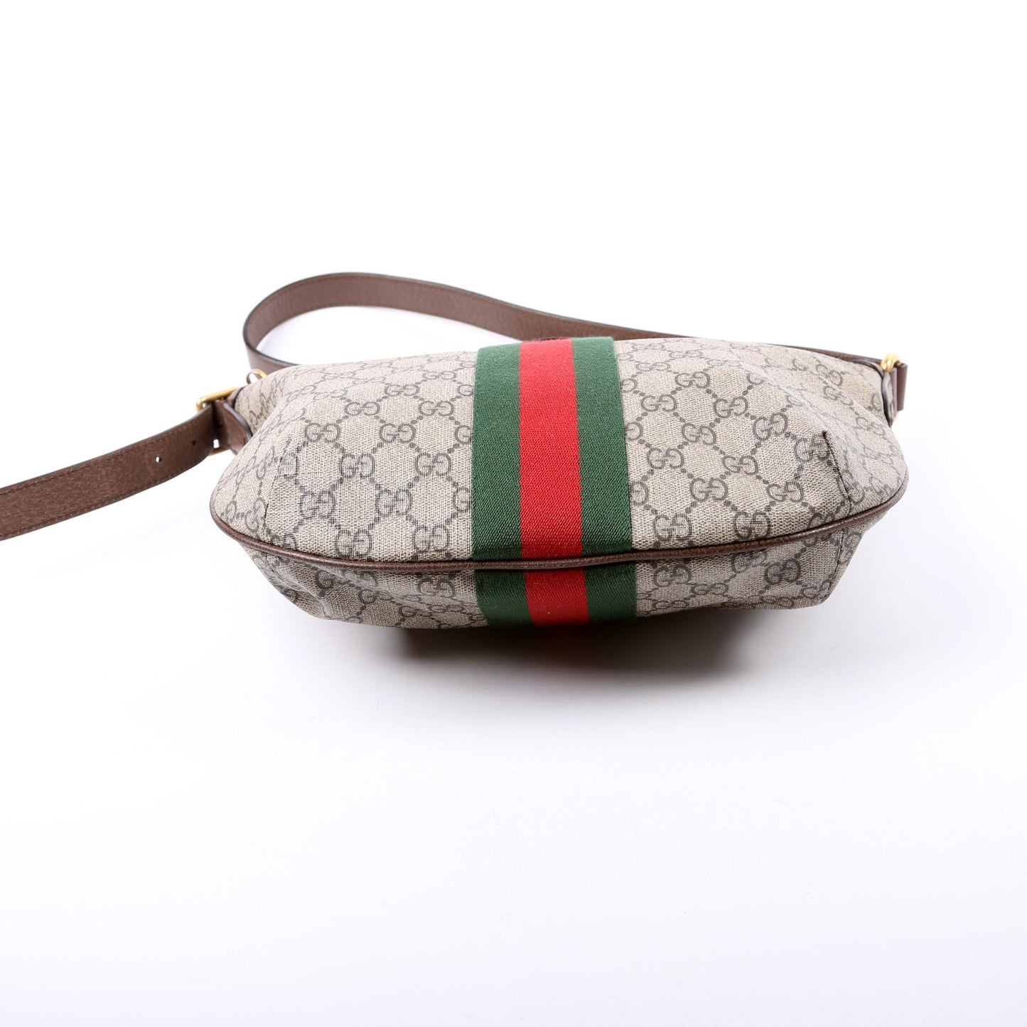 Gucci Ophidia GG Supreme Small Shoulder Bag Brown