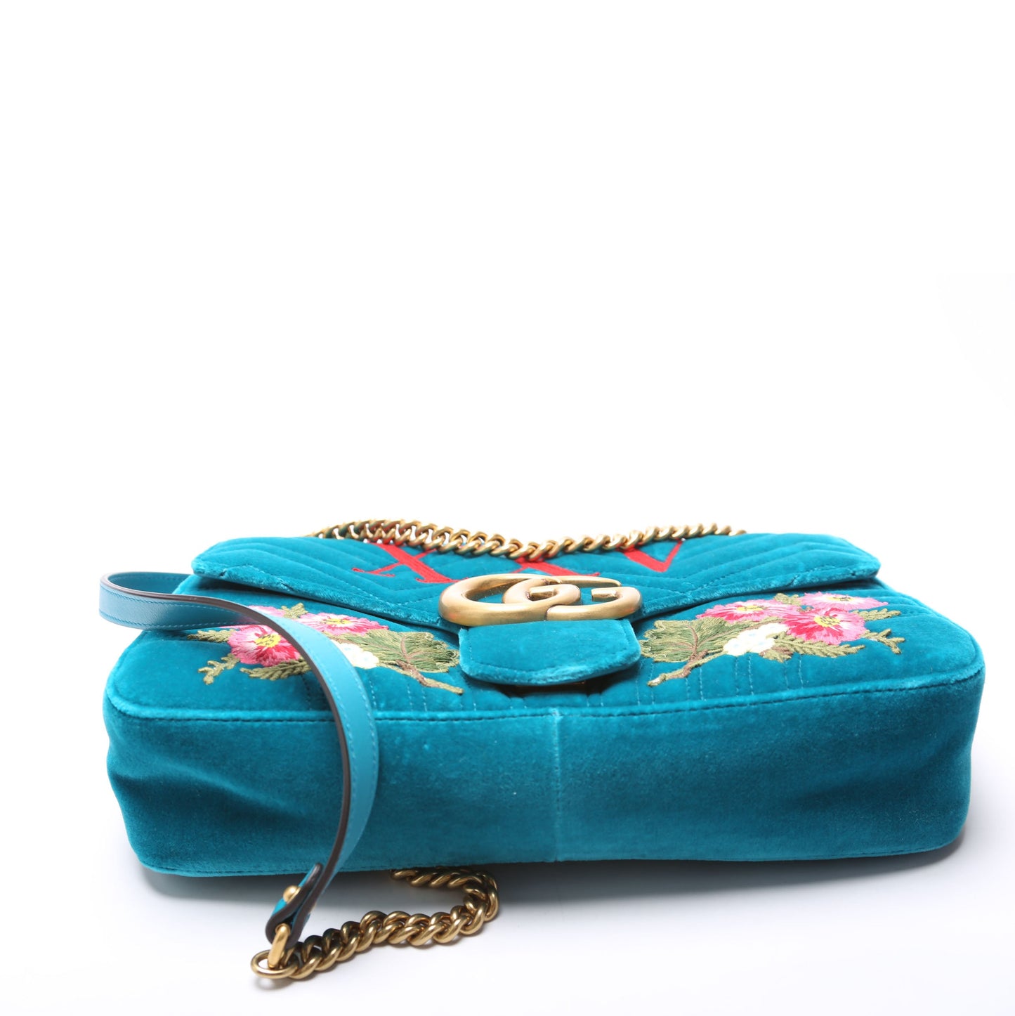 Gucci th Anniversary XXV Marmont Velvet Shoulder Medium