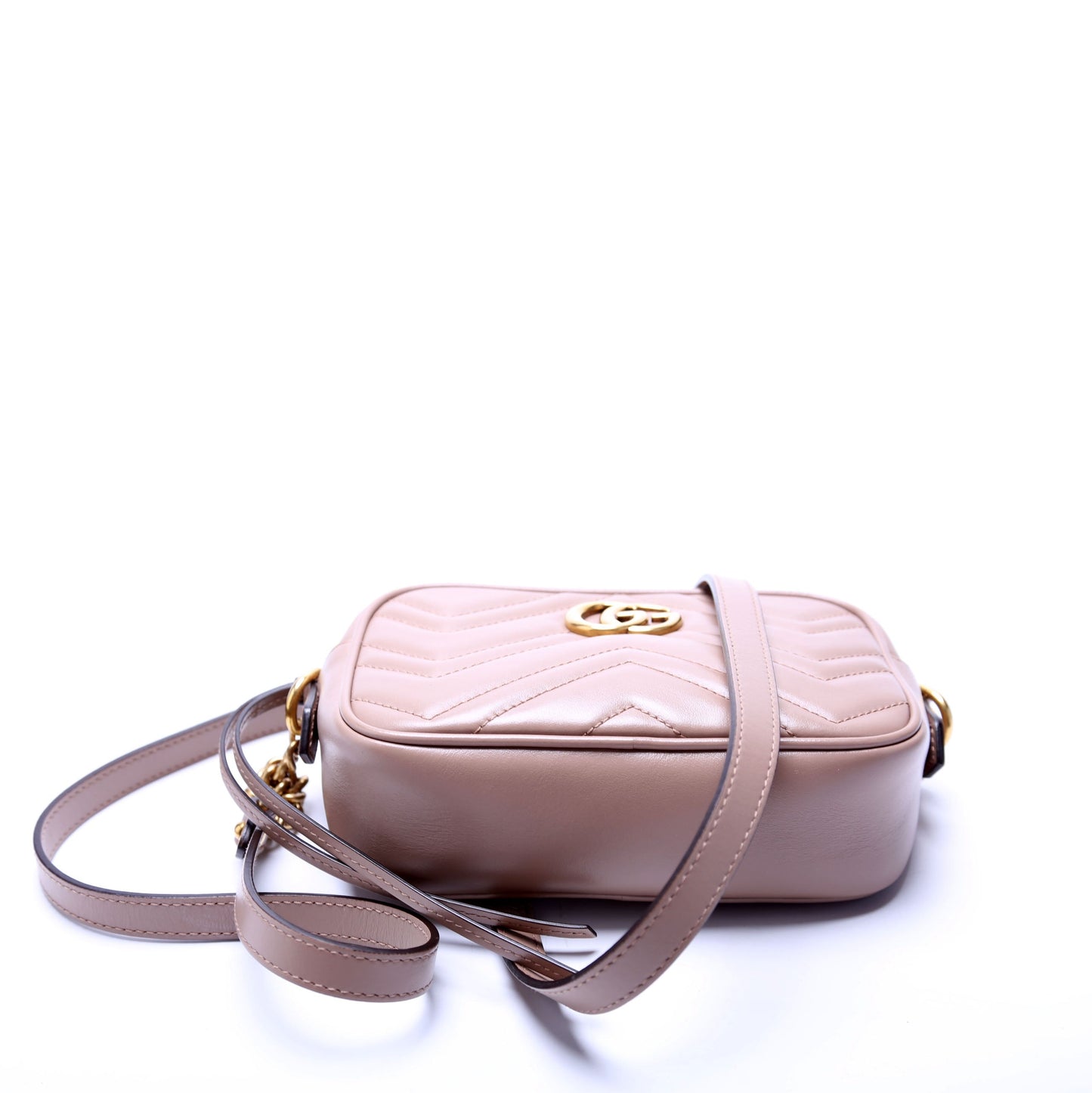 Gucci Marmont Mini Camera Bag Nude