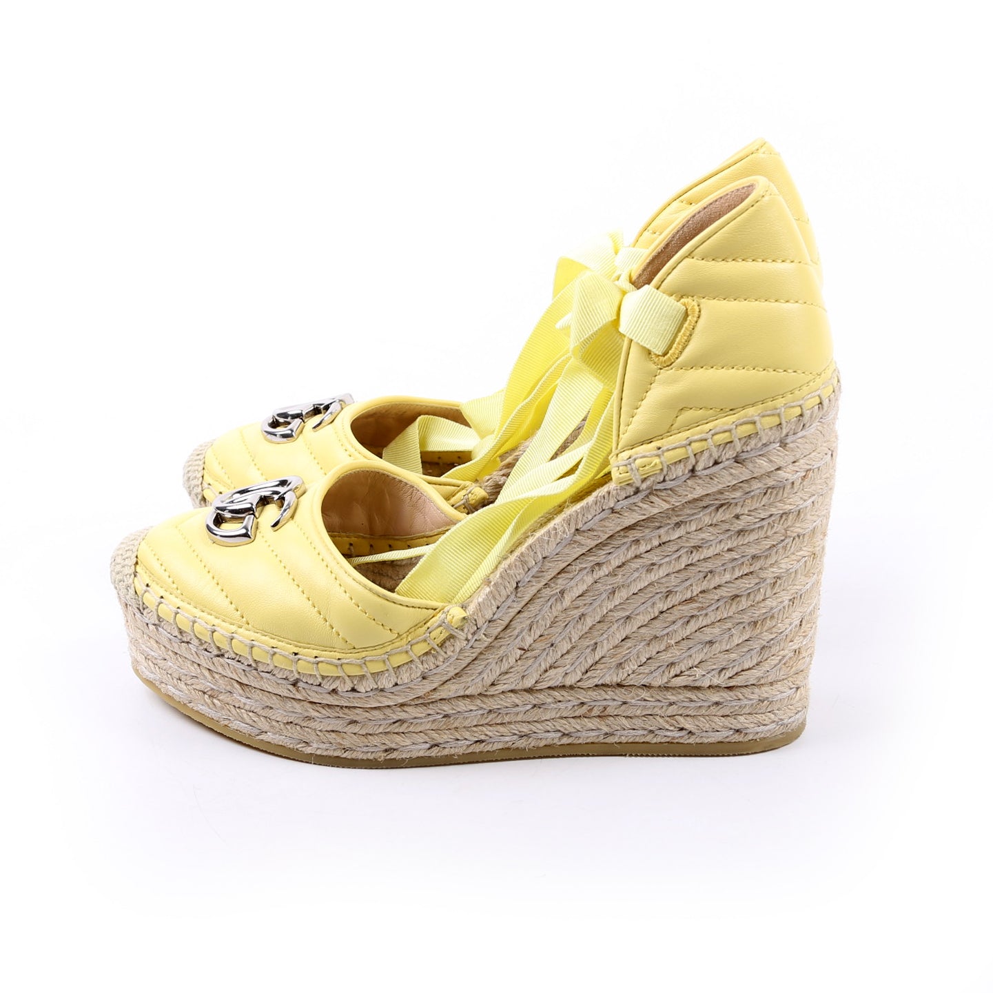 Gucci GG Marmont Espadrille Wedges Size