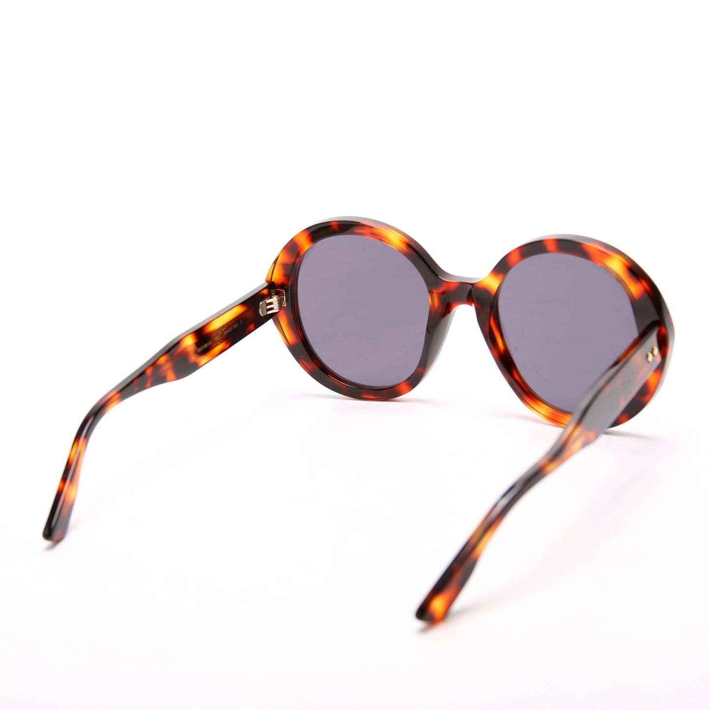 Gucci GGS Round Acetate Sunglasses Brown