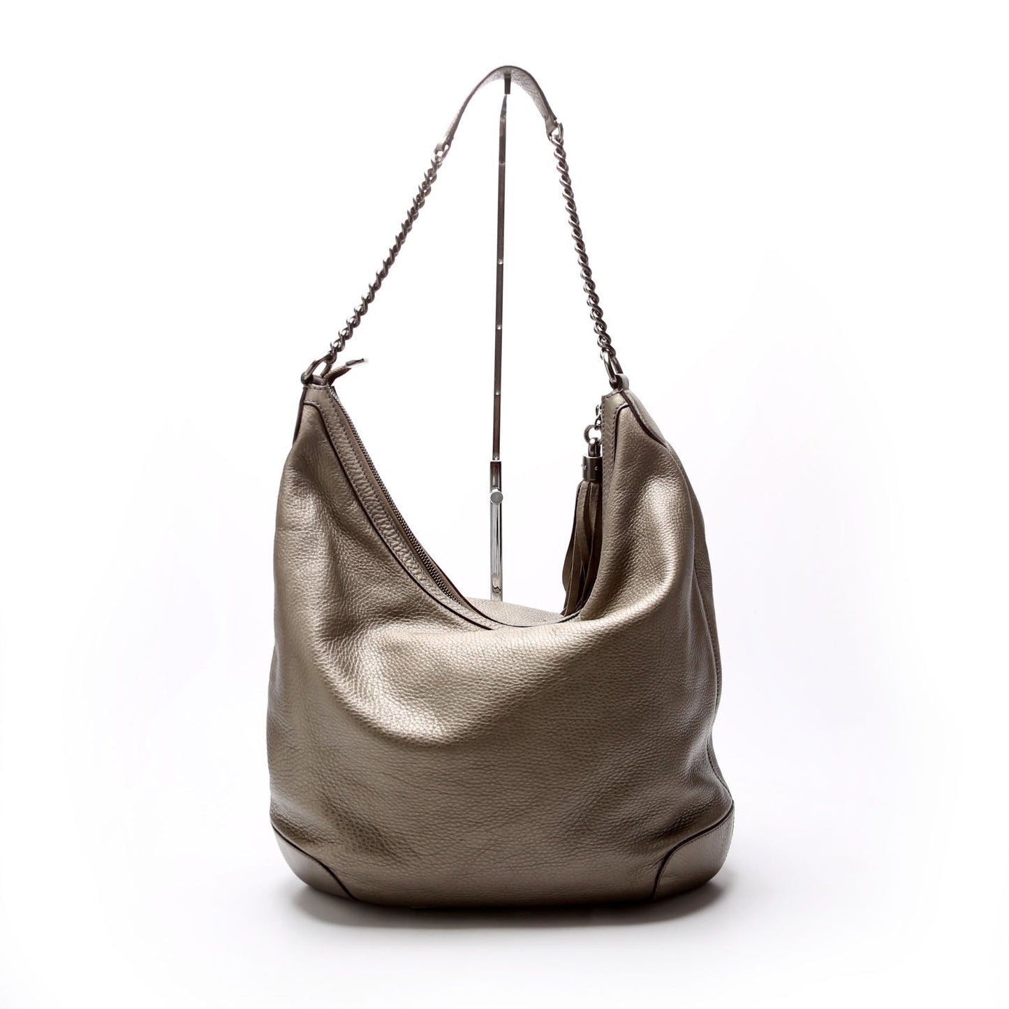 Gucci Soho Chain Hobo Silver
