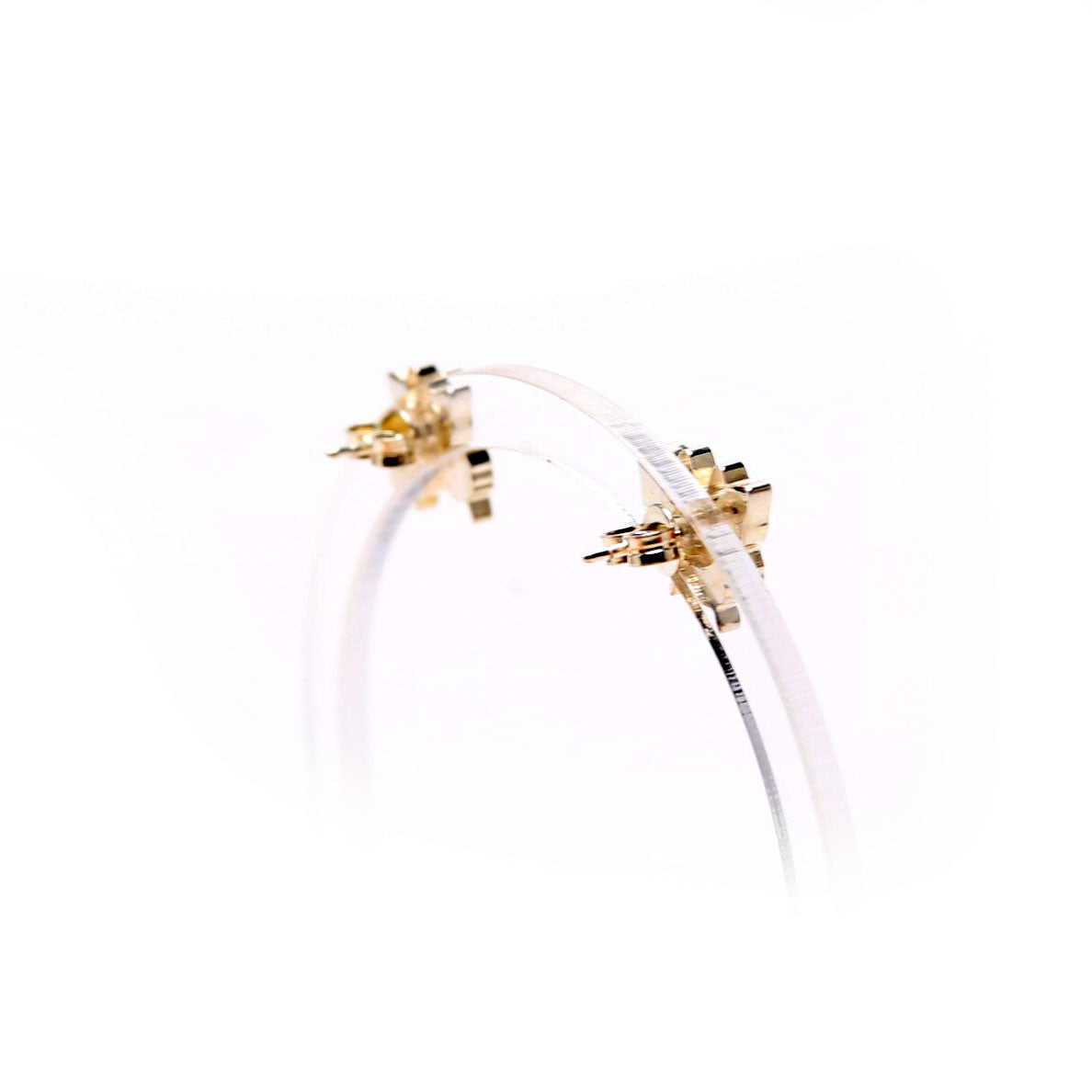 Gucci Butterfly Trademark Stud Earrings