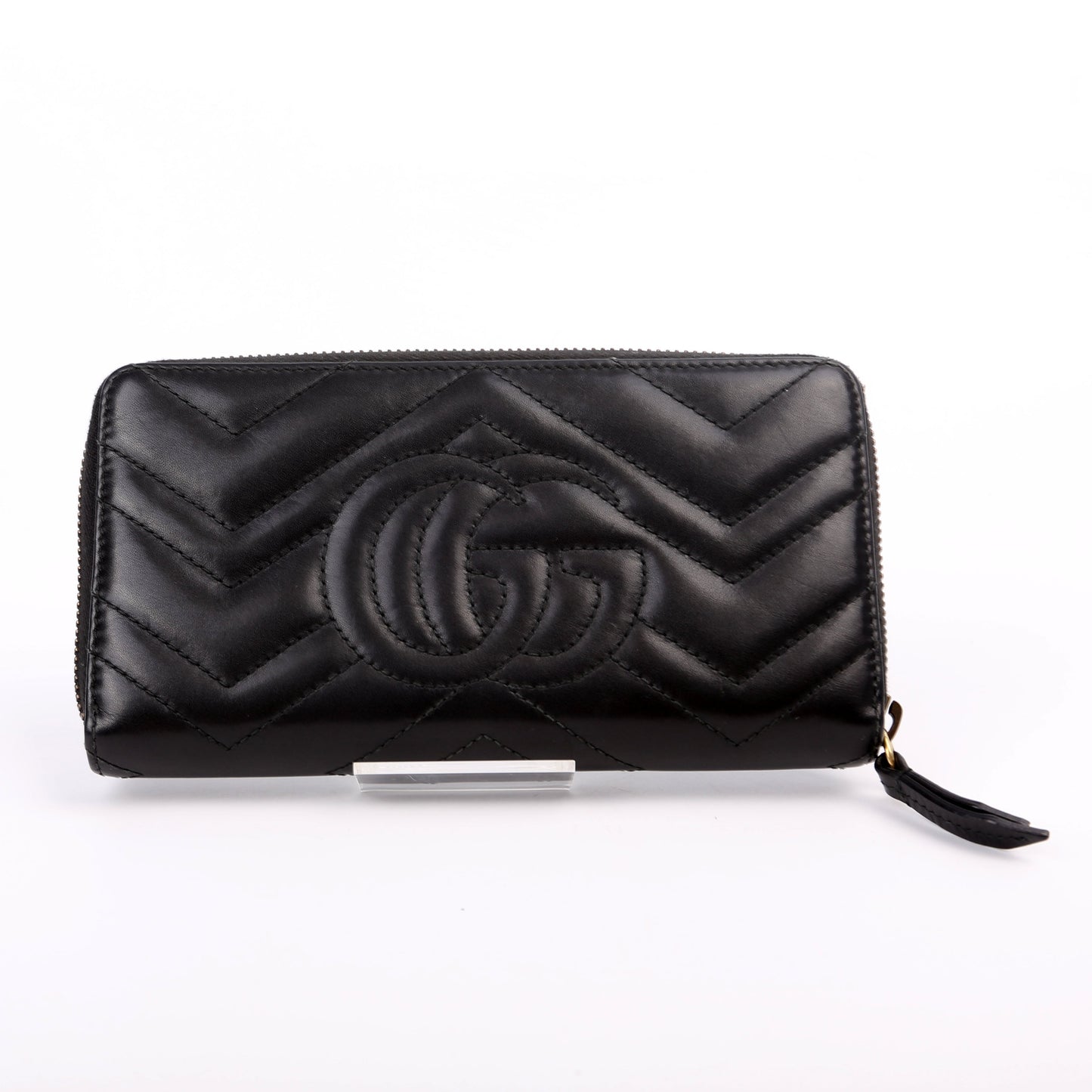 Gucci GG Marmont Zip Around Wallet Black