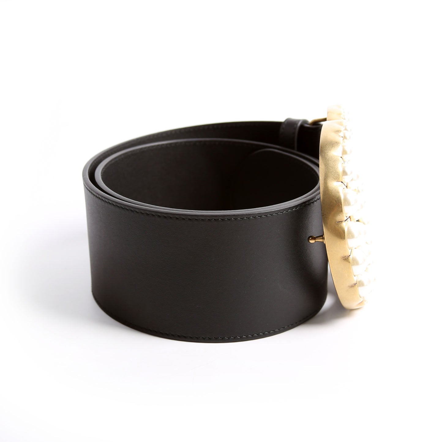 Gucci Moon Pearl MM Belt Size / Black