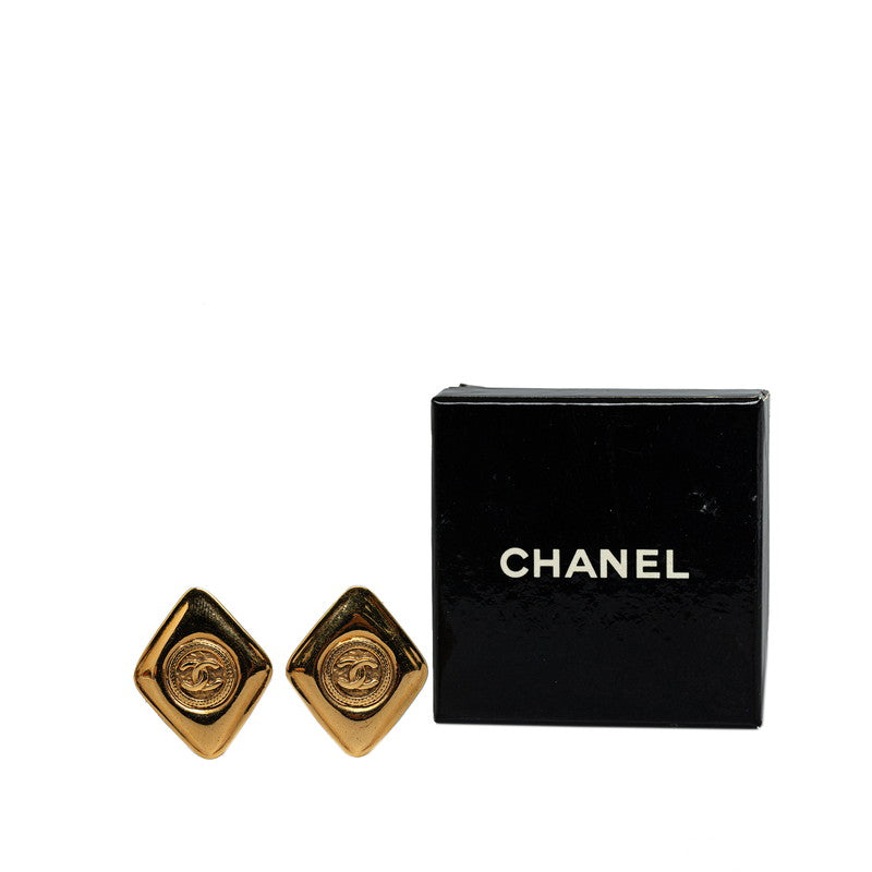 Chanel Vintage Coco Rope-shaped Earring Gold Chanel