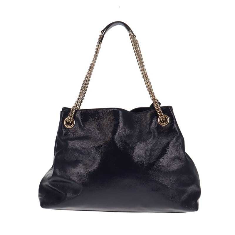 Gucci Soho Chain Tote Navy