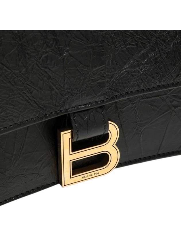 Luxury Balenciaga Crush Medium Shoulder Bag Black