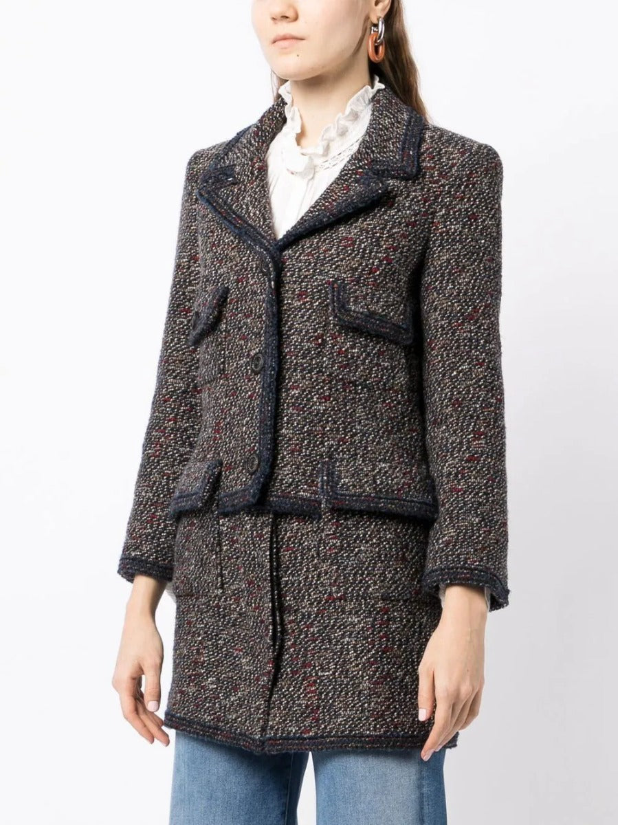 Layered Tweed Jacket