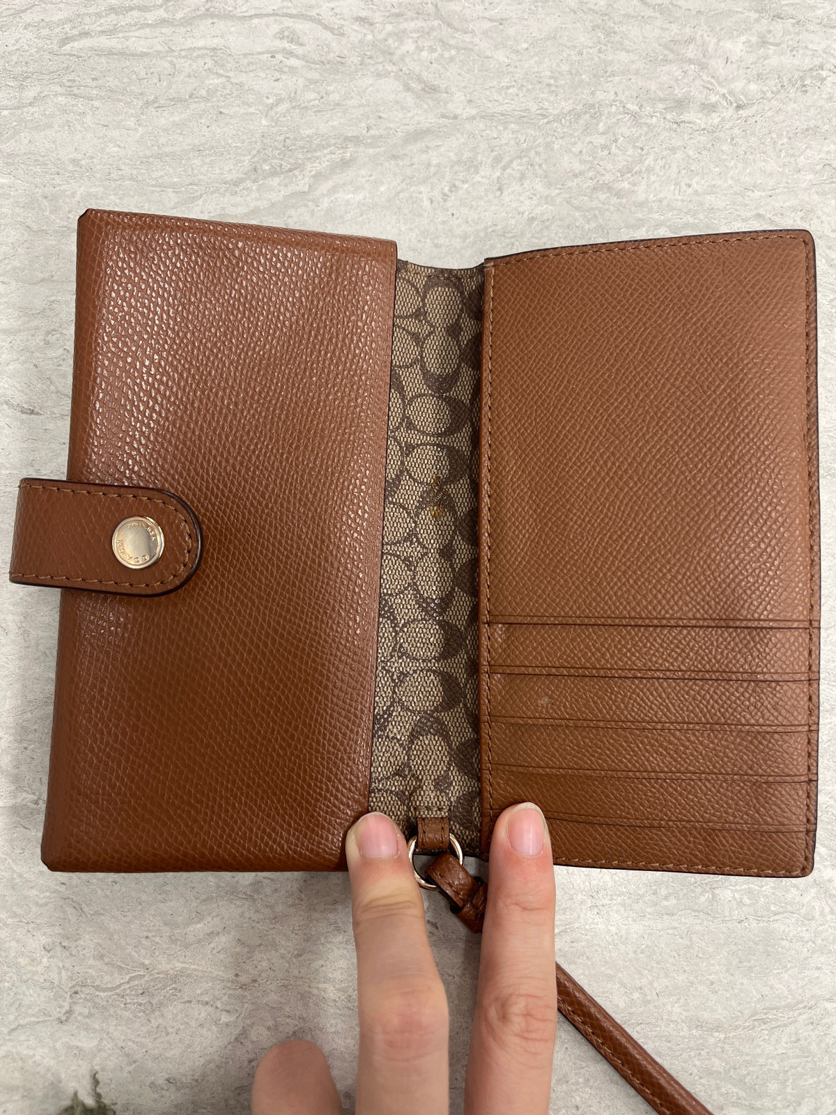 Wristlet Designer By Coach, Size: Small