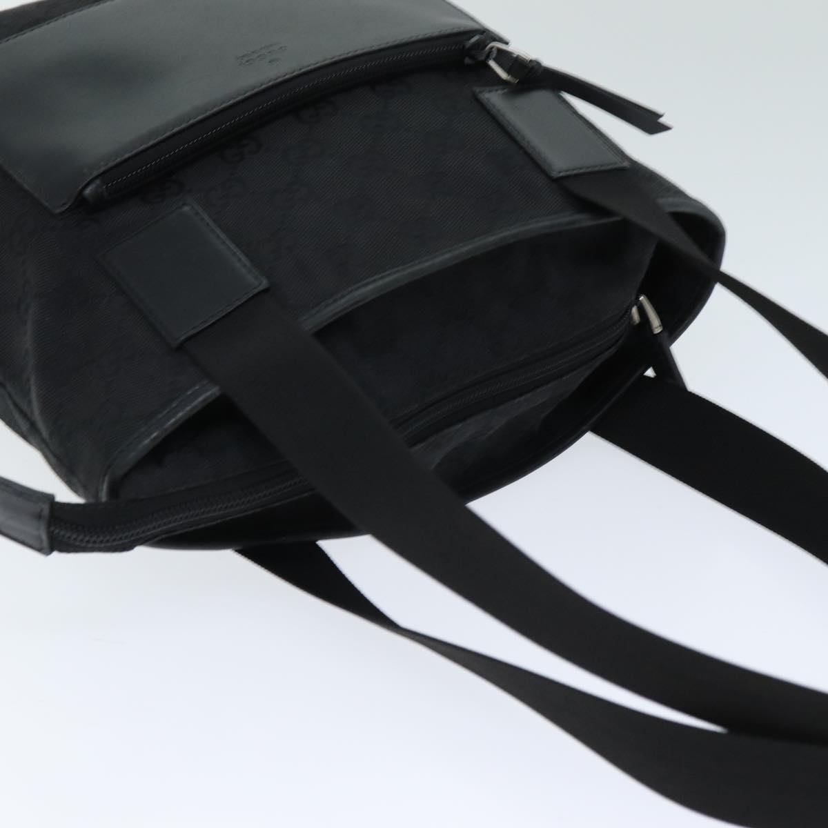 Gucci Gg Canvas Black Canvas Tote Bag
