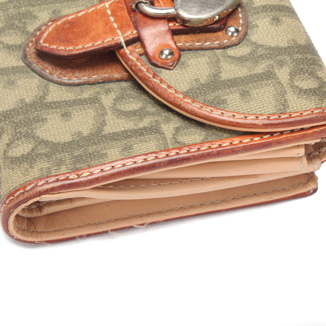 Oblique Canvas Compact Wallet