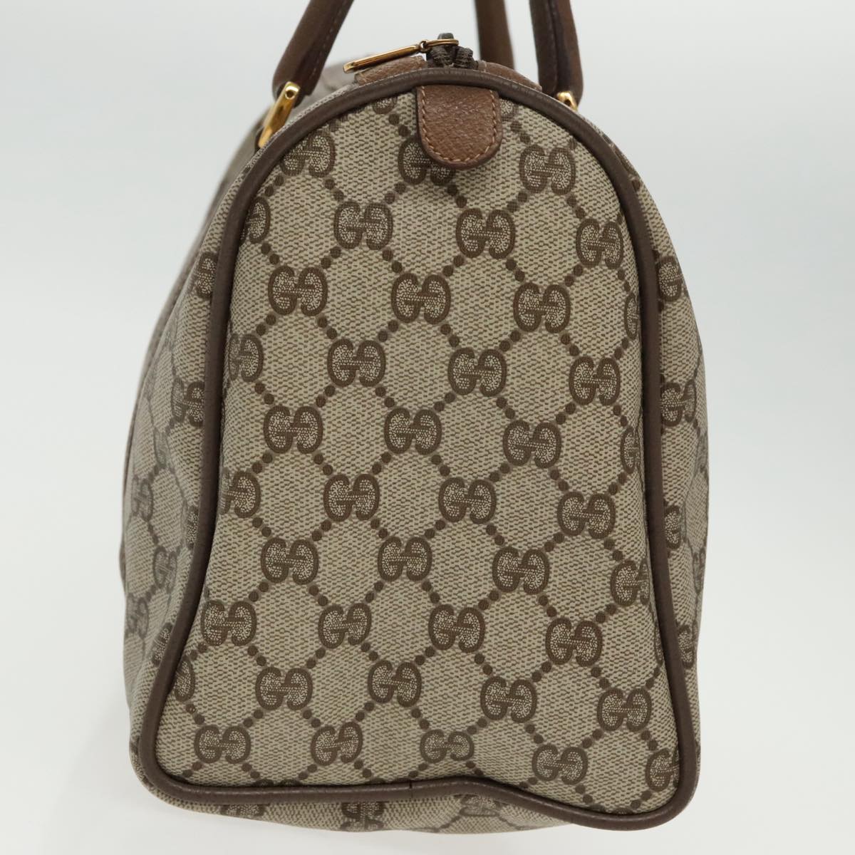 Gucci Boston Beige Canvas Travel Bag