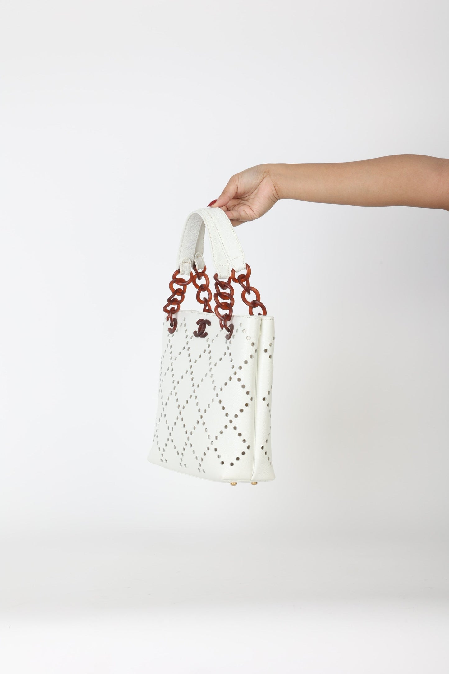 Chanel 2003 Caviar Perforated Tote