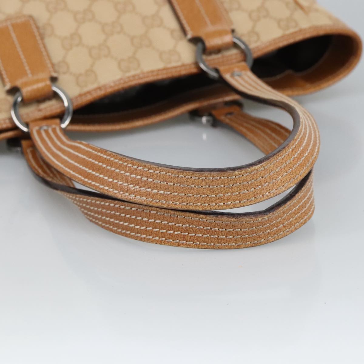 Gucci Beige Canvas Shoulder Bag
