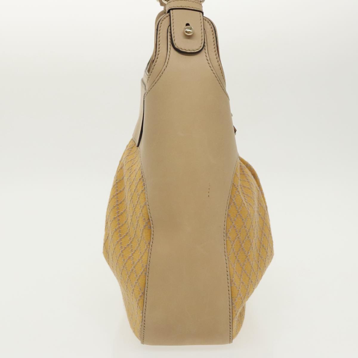 Gucci Bamboo Beige Canvas Shoulder Bag