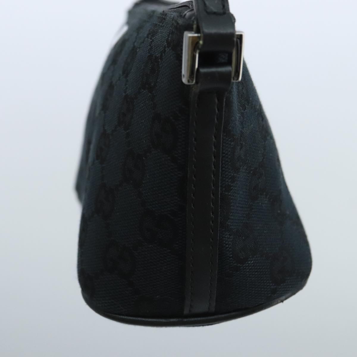 Gucci Baguette Black Canvas Clutch Bag