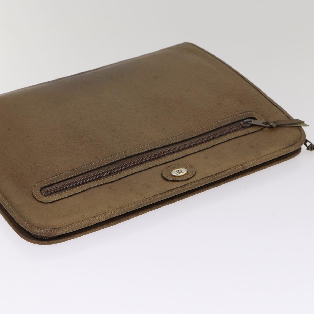 Gucci Document Bag Brown Leather Clutch Bag