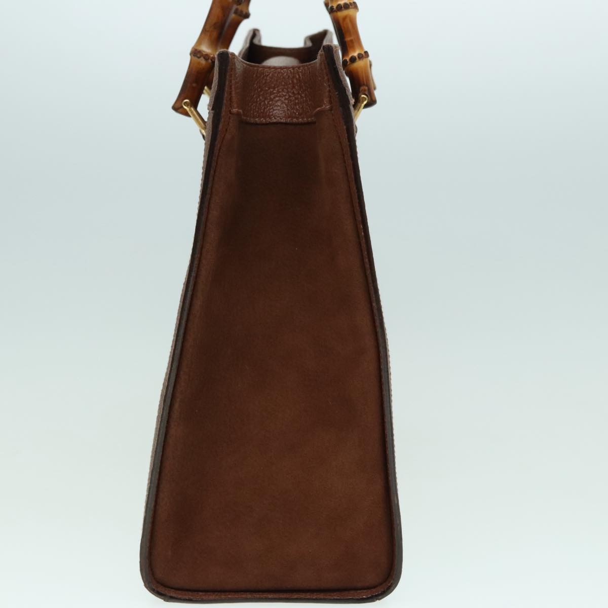Gucci Bamboo Brown Leather Handbag