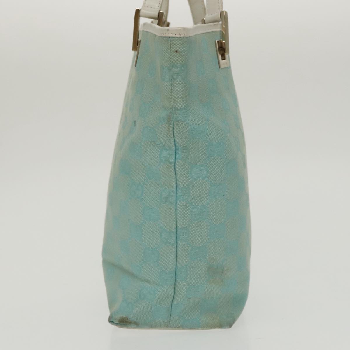 Gucci Blue Canvas Tote Bag
