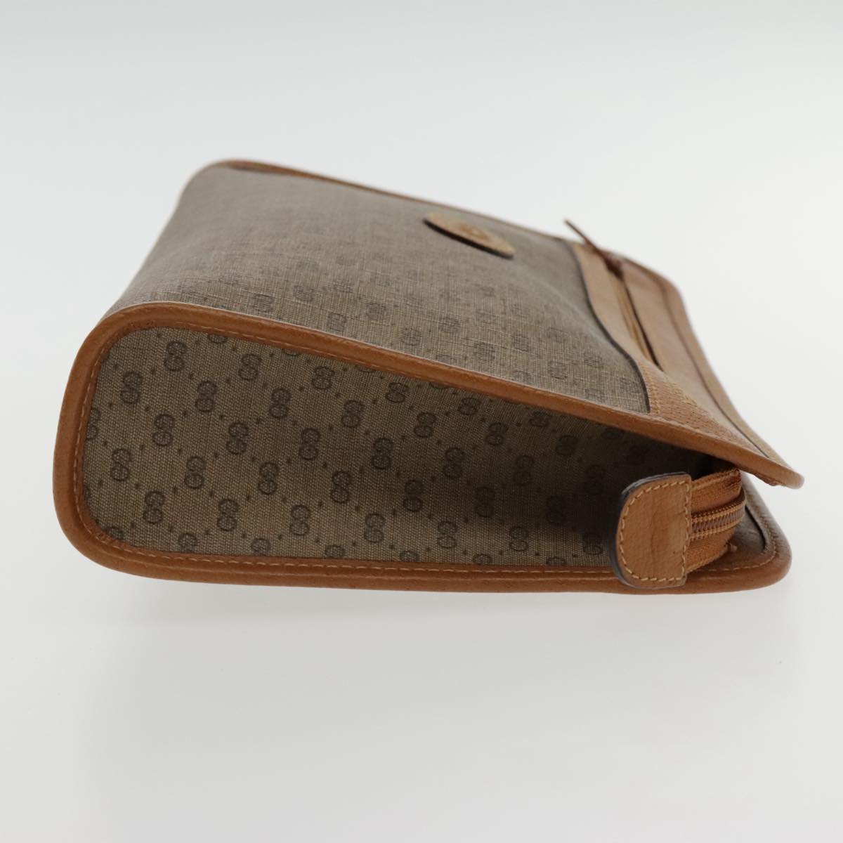 Gucci Beige Canvas Clutch Bag