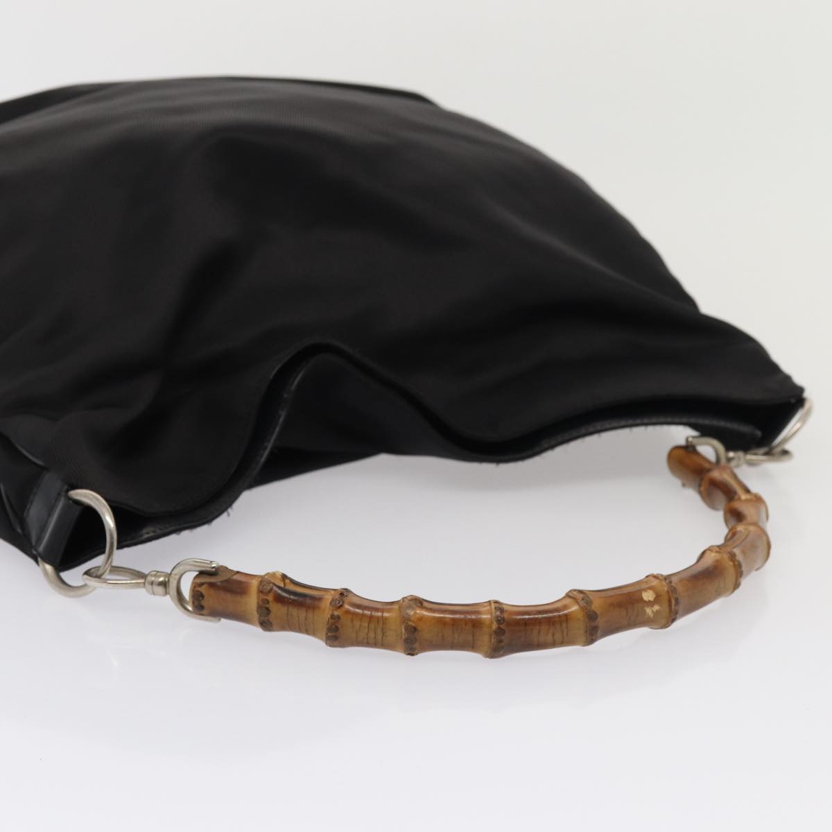 Gucci Bamboo Black Synthetic Handbag