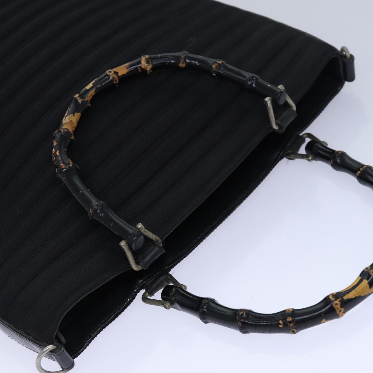 Gucci Bamboo Black Synthetic Handbag