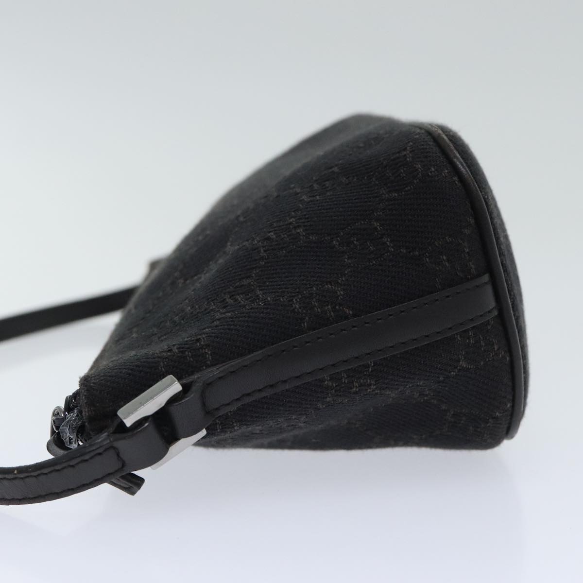 Gucci Baguette Black Canvas Clutch Bag