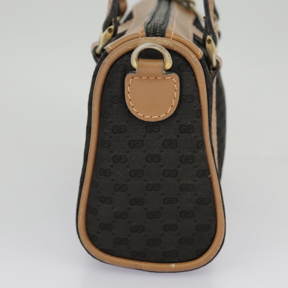 Gucci Micro Small Gg Canvas Black Canvas Handbag