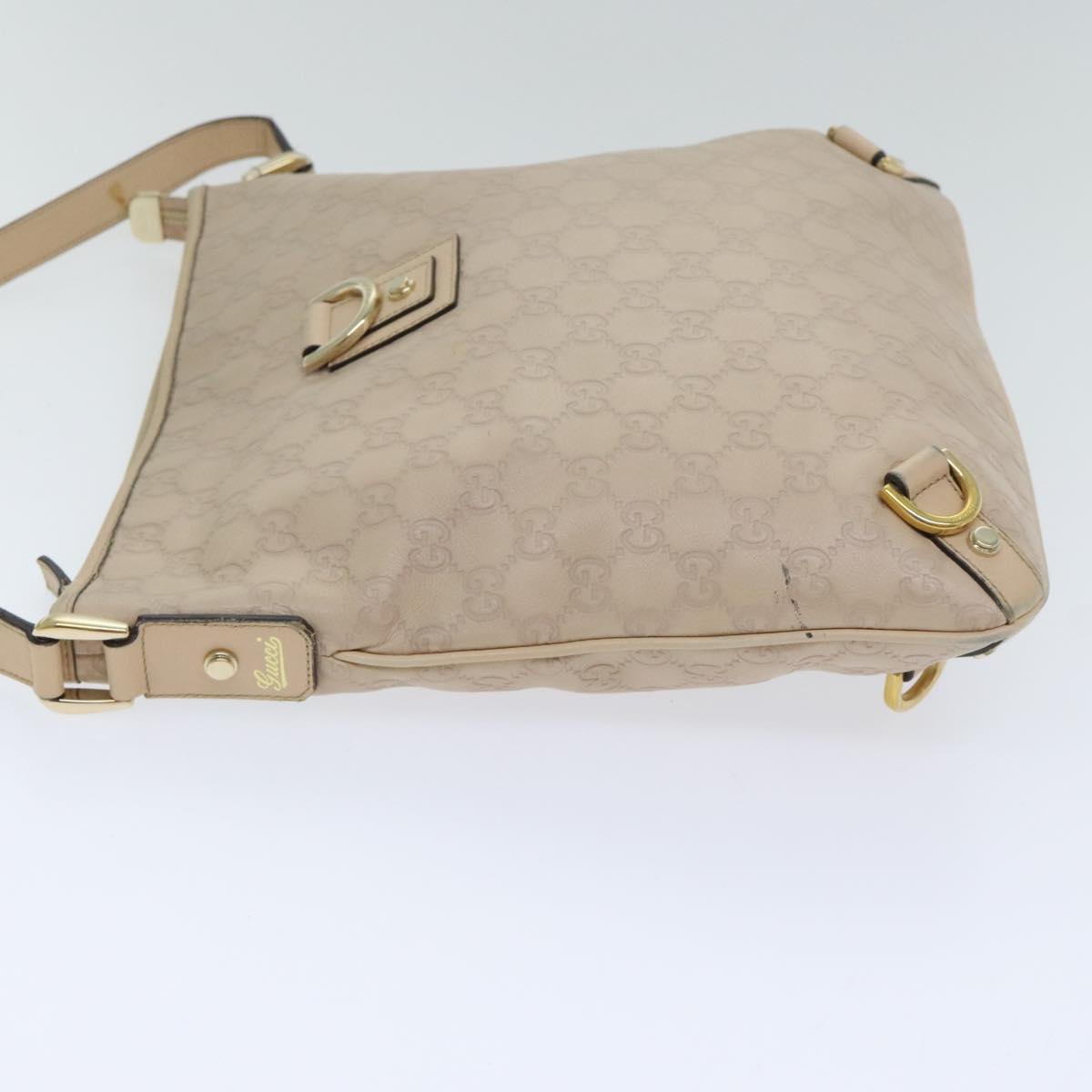 Gucci Guccissima Beige Canvas Shoulder Bag