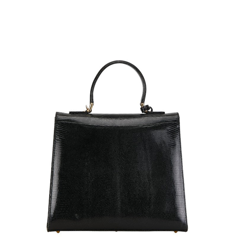 Gucci Lock Handbag Shoulder Bag 2WAY 000 01 0192 Black Leather Gucci