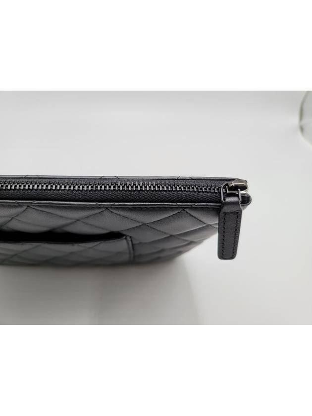 Classic Lambskin Clutch Bag Black Chanel