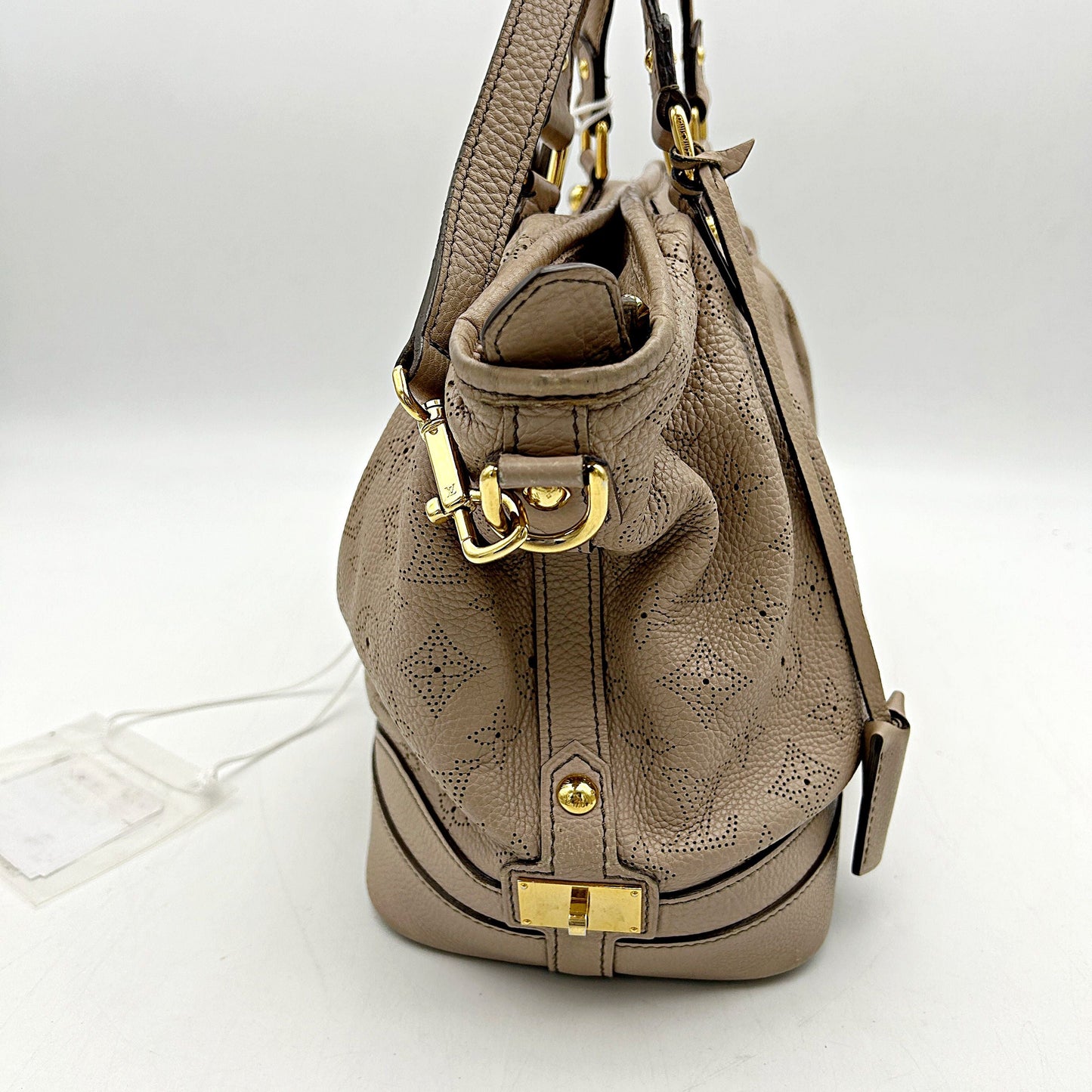 Louis Vuitton Mahina Stella Pm Taupe 2way Bag LA319
