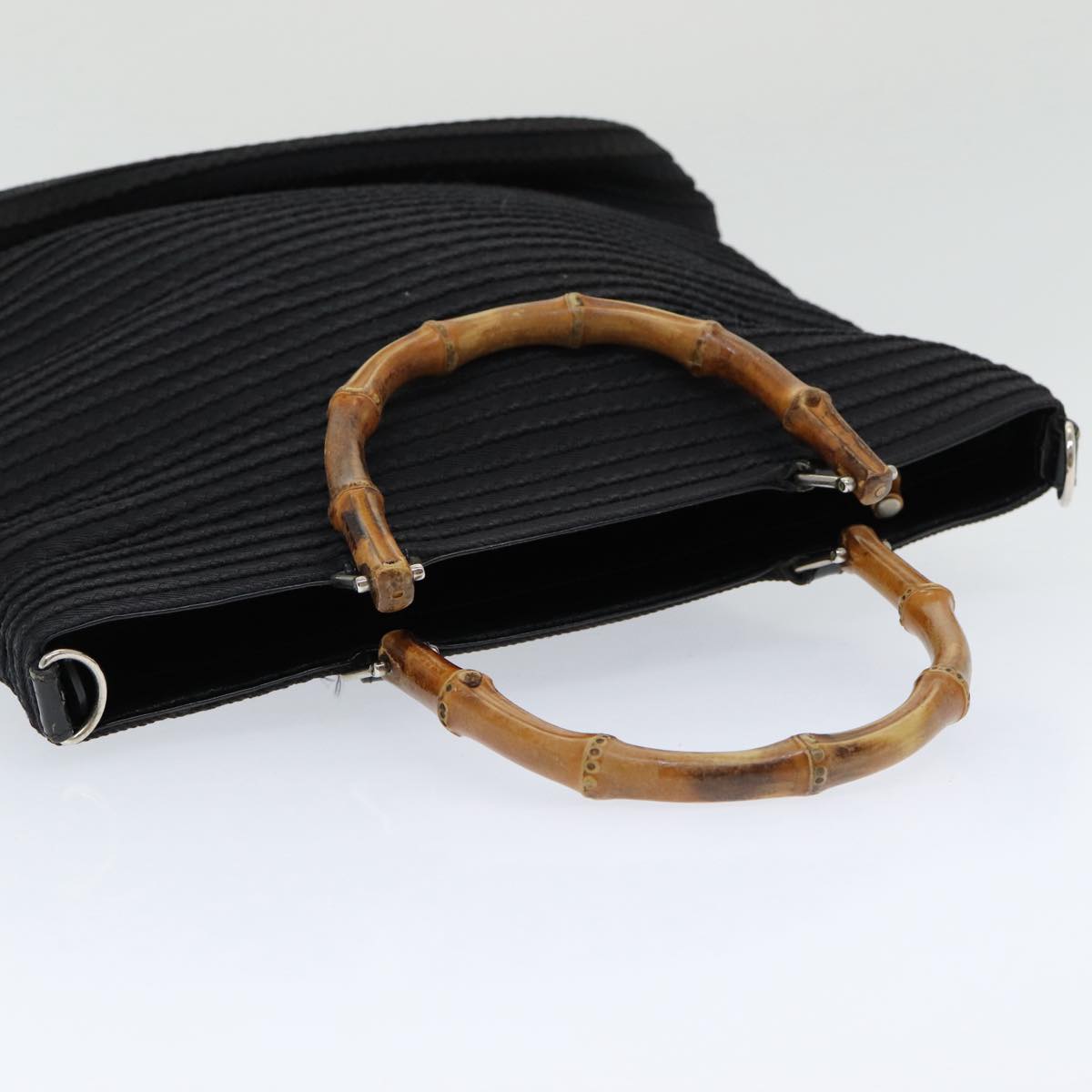 Gucci Bamboo Black Synthetic Handbag