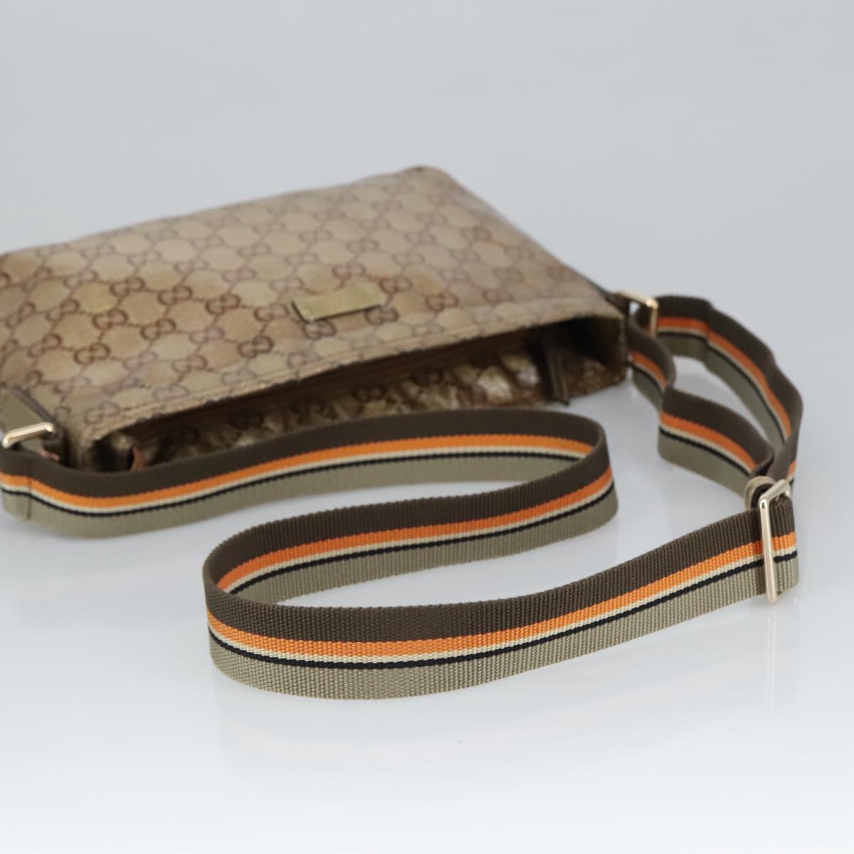 Gucci Brown Canvas Shoulder Bag