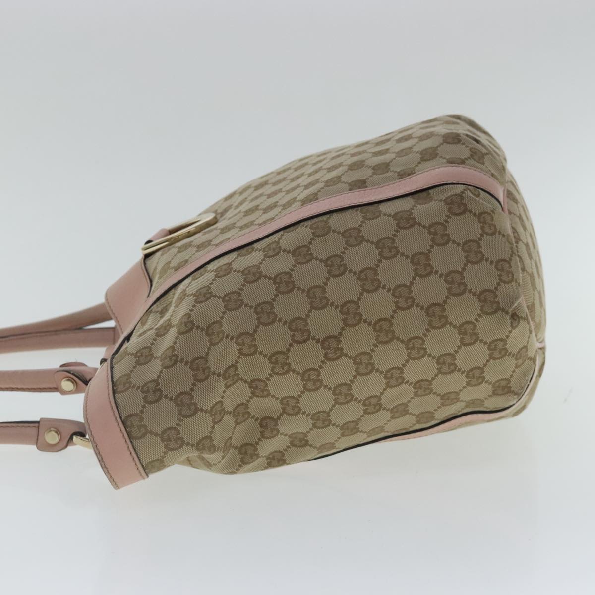 Gucci D-Ring Beige Canvas Tote Bag