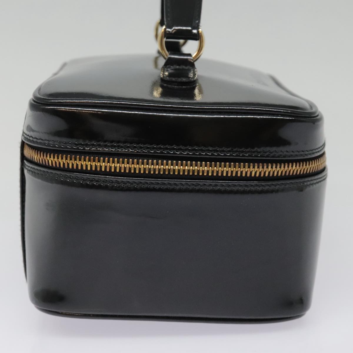 Gucci Bamboo Black Patent Leather Clutch Bag