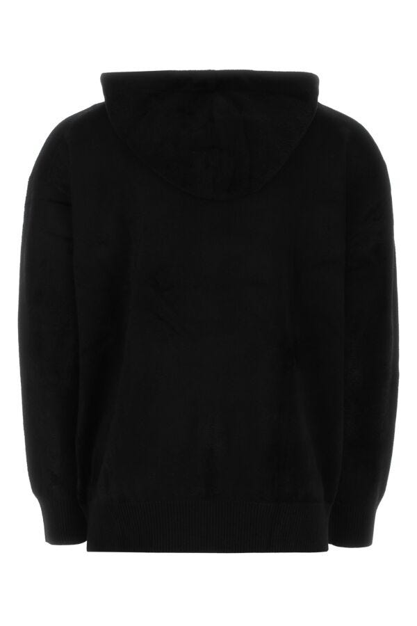 Givenchy Man Black Viscose Blend Oversize Sweatshirt