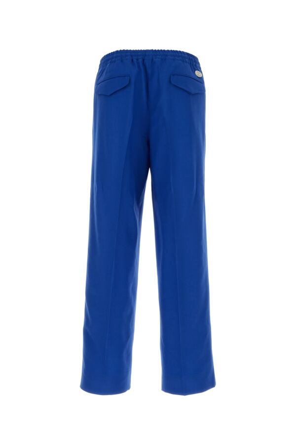 Gucci Man Electric Blue Wool Blend Pants