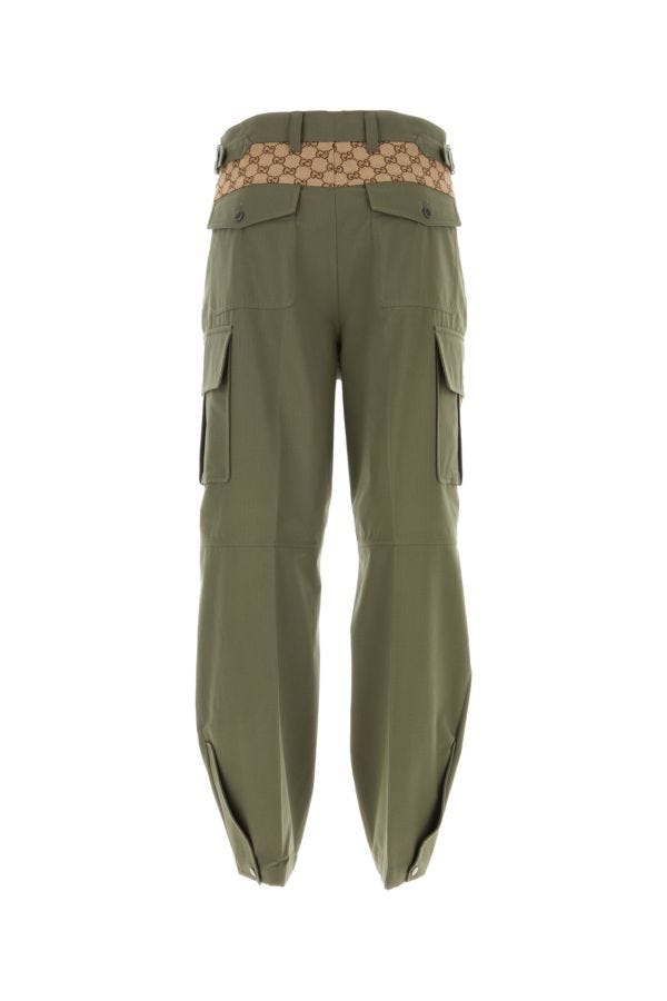 Gucci Man Army Green Cotton Cargo Pant