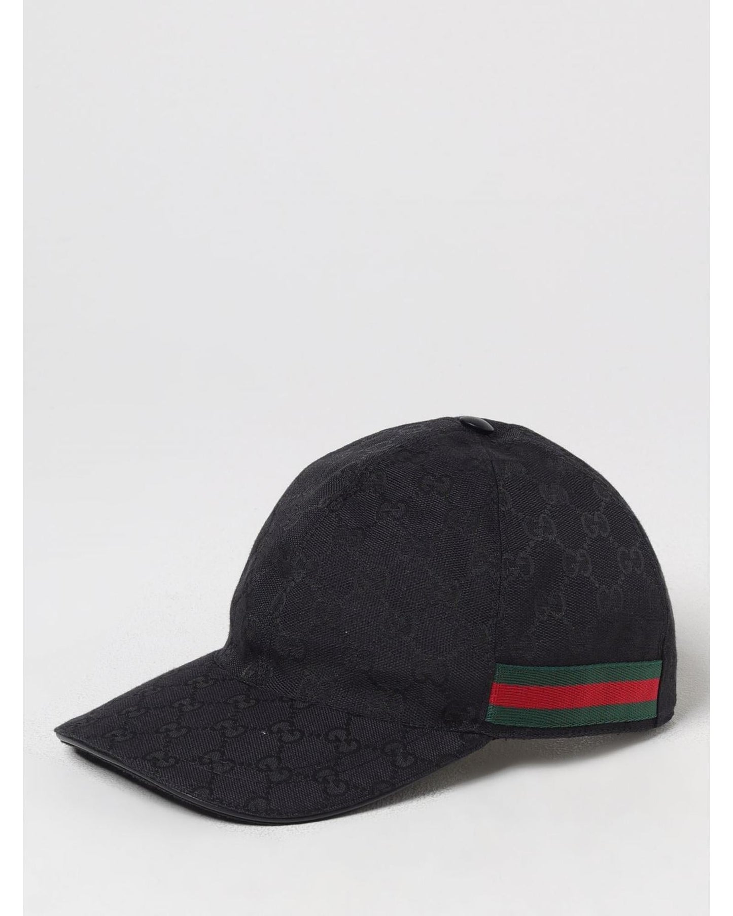 Gucci GG Pattern Baseball Cap Men Black Regular M Black