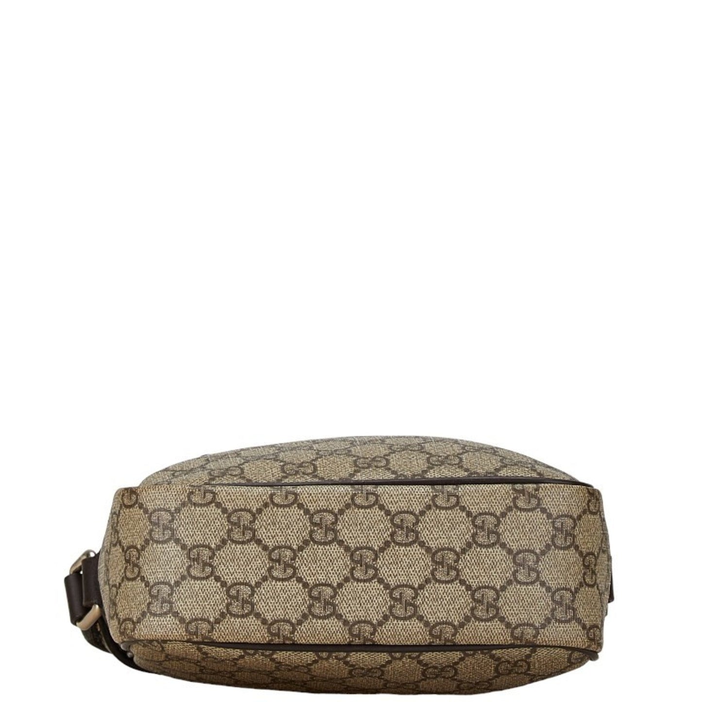 Gucci Beige Brown Khaki Pvc Leather Shoulder Bag