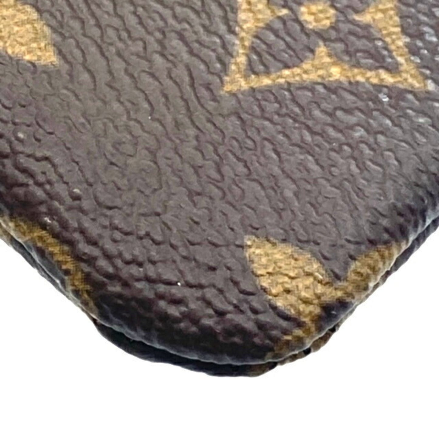 LOUIS VUITTON Monogram Pochette Cle M62650 Coin Case Key Ring