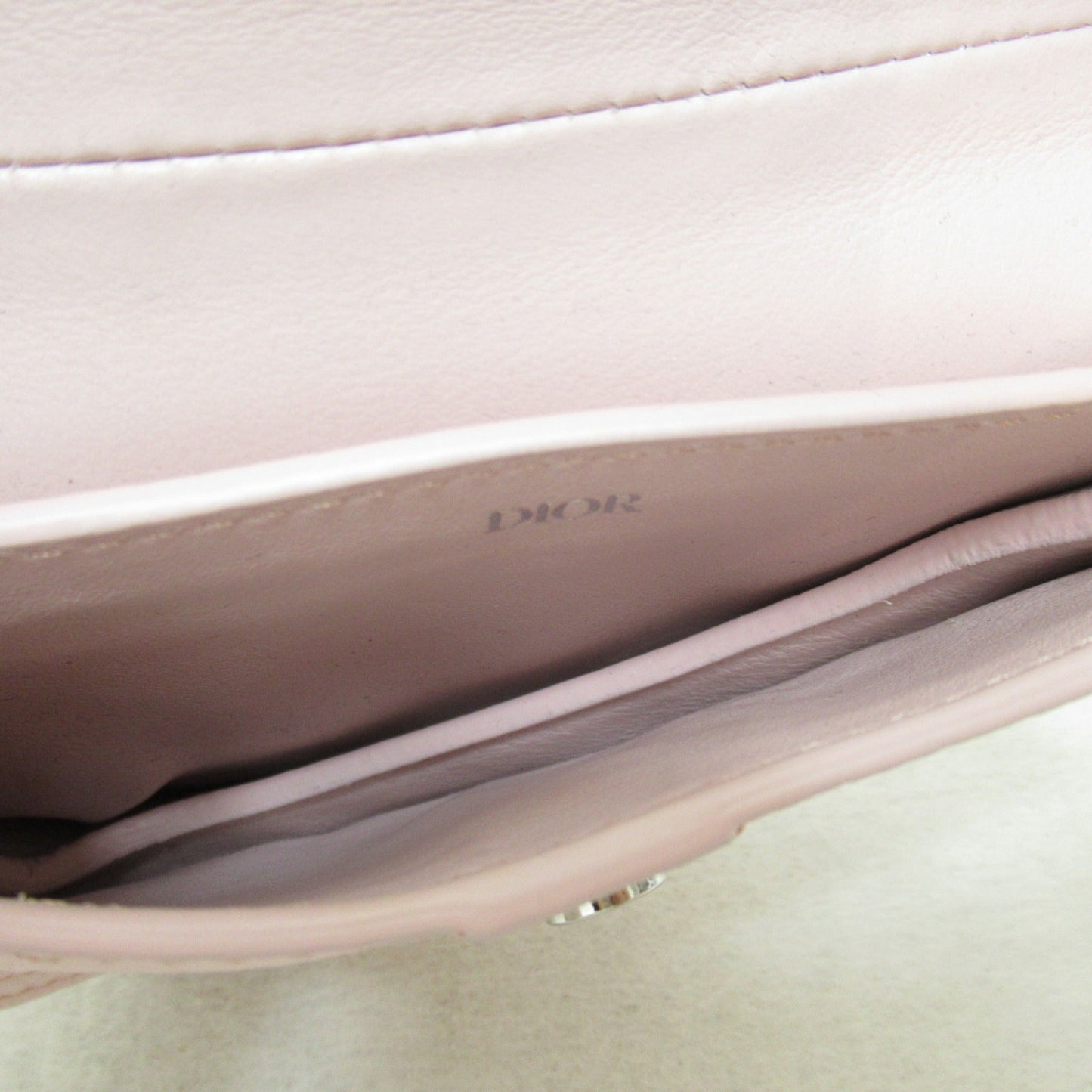 Dior Saddle pouch Pink Baby Pink leather