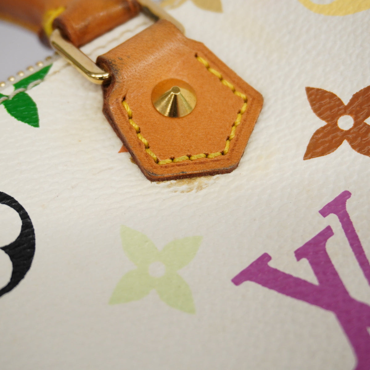LOUIS VUITTONAuth Monogram Multicolore Mini Speedy M92645 Women's Handbag Blanc