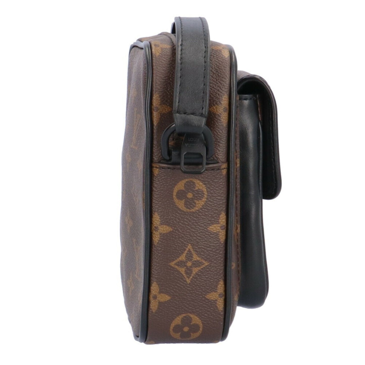 LOUIS VUITTON Crust Fur Wearable Monogram Macassar Shoulder Bag M69404 Brown Unisex