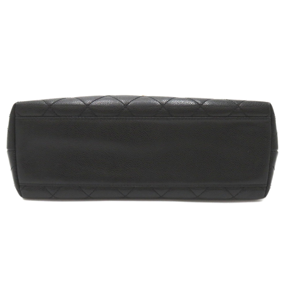 CHANEL Matelasse Handbag Black Caviar Skin (Grained Calf)